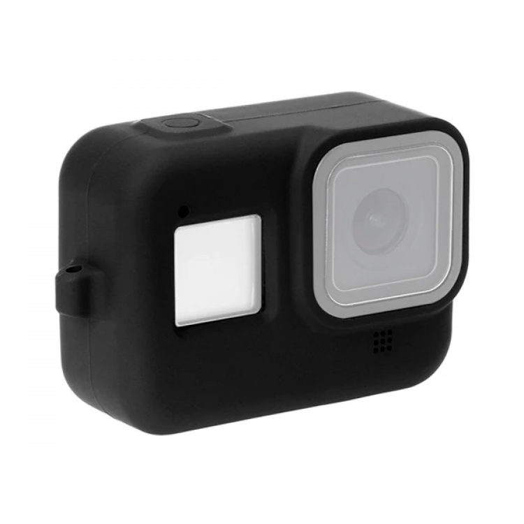 PULUZ PU428B GoPro HERO8 İçin Silikon Koruma Kılıfı+Wrist Strap-(5775)