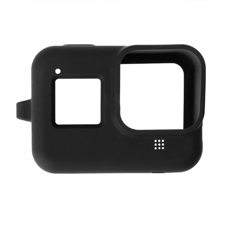 PULUZ PU428B GoPro HERO8 İçin Silikon Koruma Kılıfı+Wrist Strap-(5775)