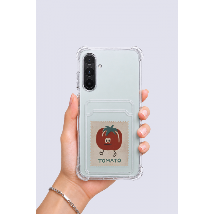 Samsung Galaxy A56 Kartlıklı Tomato Desenli Kılıf