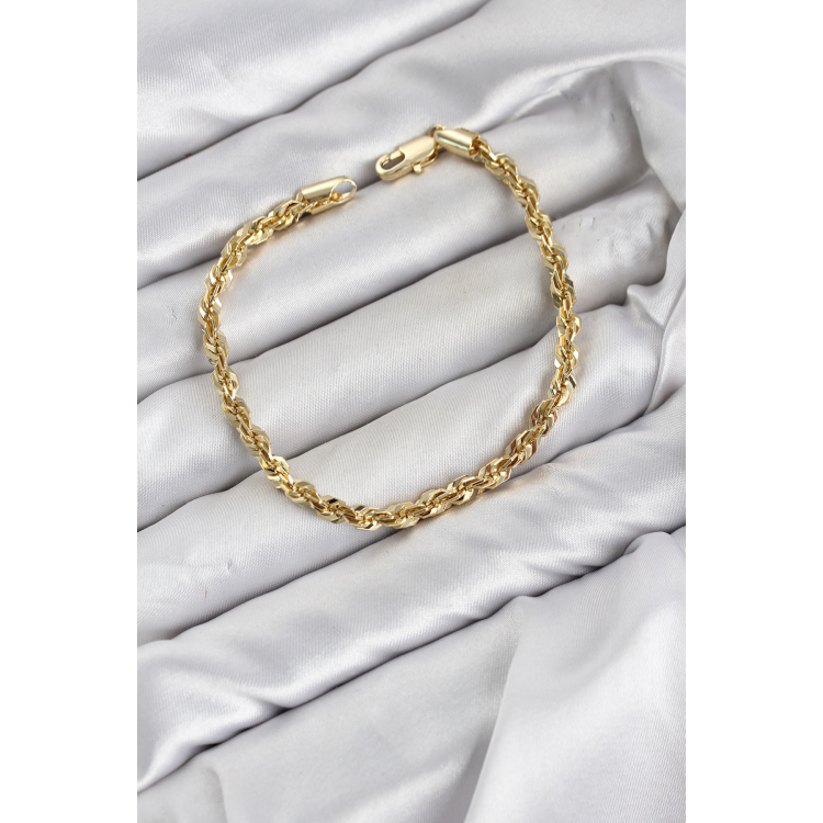 CM Singapur Model Zincir Gold Renk Kadın Bileklik 5886