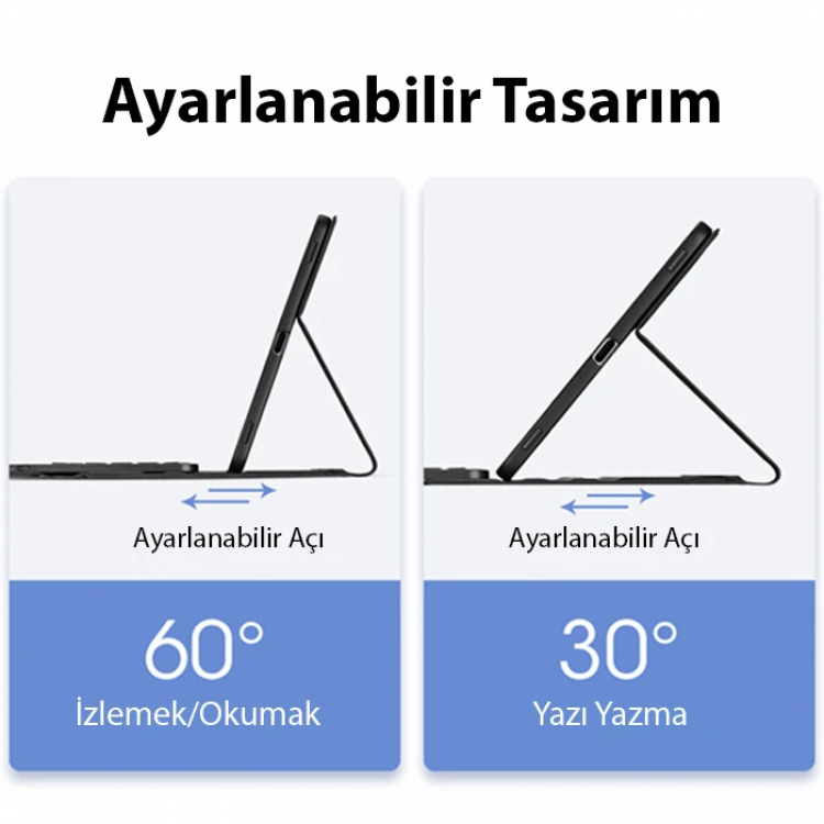 Dux Ducis iPad Pro 12.9 (2020/2021/2022) TK Series Kablosuz Bluetooth Klavye Touchpad Kılıf-(5775)