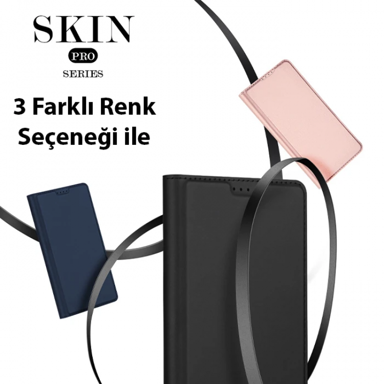 Dux Ducis SM Galaxy S23 Plus Kılıf Skin Pro Series Flip Cover Kapaklı Kılıf-(5775)