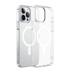 Baseus Crystal iPhone 13 Pro Magsafe Silikon Kılıf + Tempered Ekran Koruyucu Set-(5775)