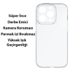 Baseus Simple Case iPhone 14 Pro 6.1 Kamera Korumalı İnce Silikon Şeffaf Kılıf-(5775)