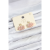 Pembe Zirkon Taşlı Gold Swan Kuğu Model Kadın Küpe 5886