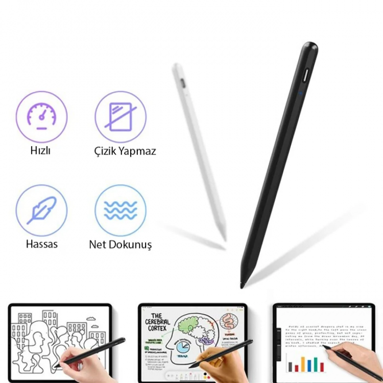 ALLY Xpen-3i iPad(2018-2025) Aktif Manyetik Kapasitif Kalem-(5775)