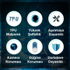 Ally iPhone 11 Pro 5.8inç Kılıf Kamera Korumalı Ultra İnce Şeffaf Silikon Kılıf-(5775)