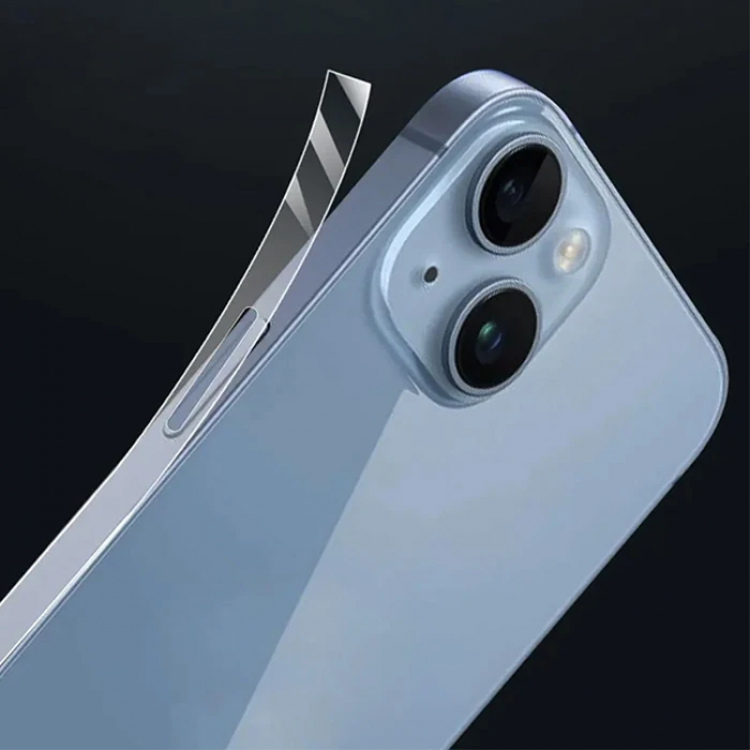 ALLY iPhone 14 Hidrojel Hayalet Yan Alt Üst Kaplama Koruyucu Film-(5775)
