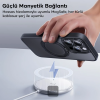Baseus iPhone 15 Pro SkyRing Serisi Standlı Magsafe Manyetik Kılıf + Tempered Ekran Koruyucu Set-(5775)