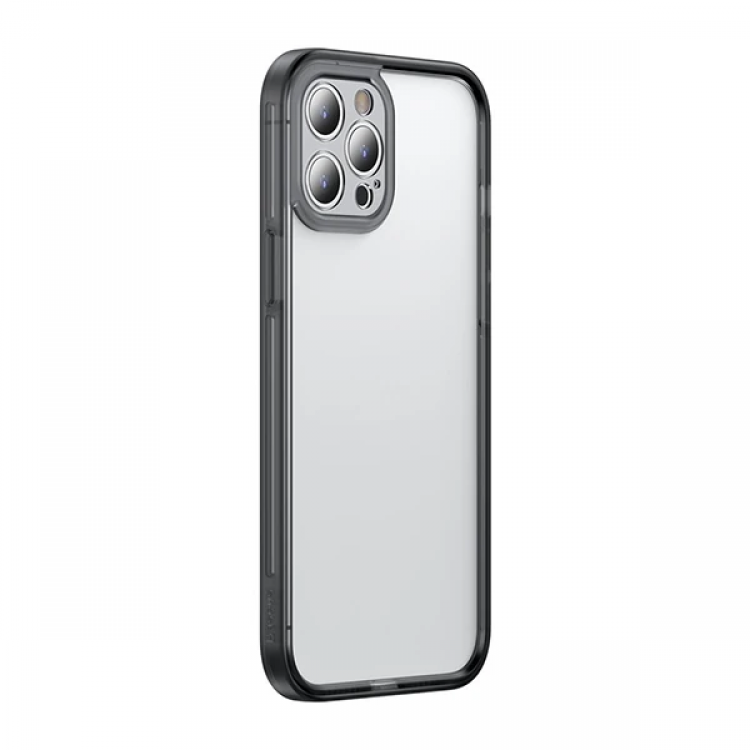 Baseus iPhone 12 Pro Max Kamera Lens Koruyuculu Frame Kılıf-(5775)