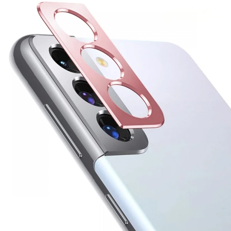 SM Galaxy S21 / S21+ 3D Metal Kamera Koruyucu Metal Lens-(5775)
