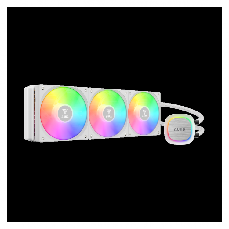 GAMDIAS AURA GL360 V2 WH White Edition 360mm  RGB 3 Fanlı CPU Sıvı Soğutma(1923)