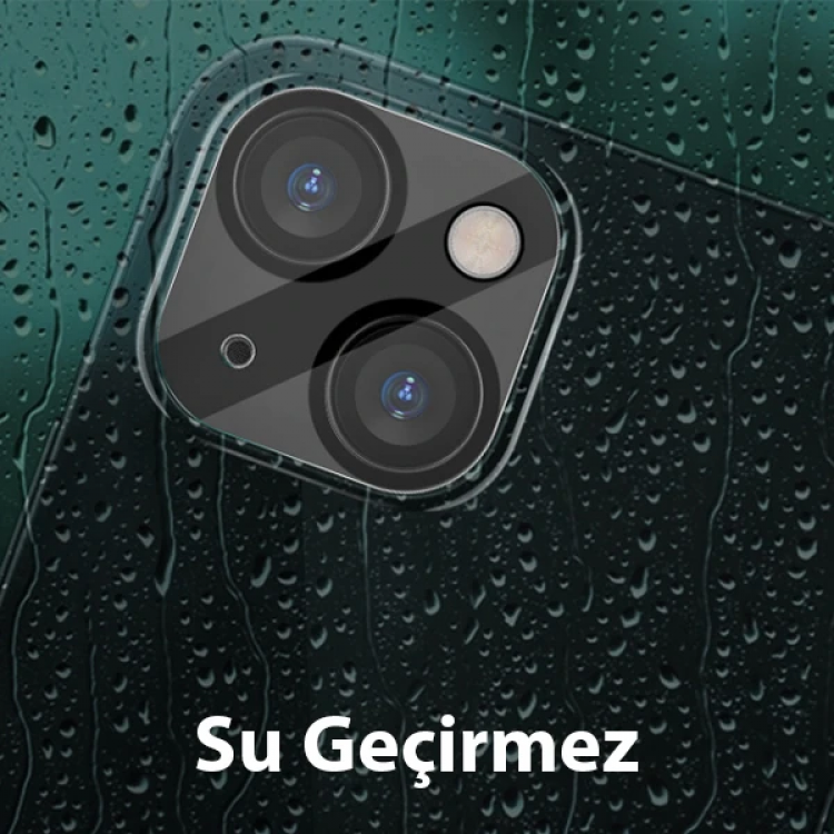 ALLY İPhone 13-13 Mini 3D Full Tempered Glass Cam Kamera Koruyucu-(5775)