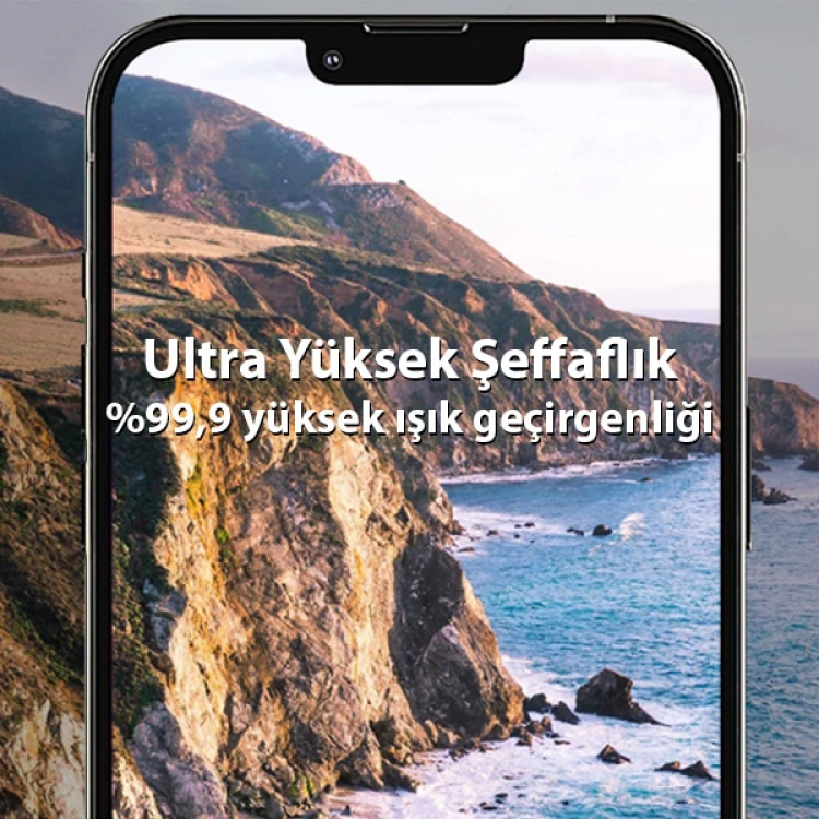 ALLY İPhone 13-13 Mini 3D Full Tempered Glass Cam Kamera Koruyucu-(5775)
