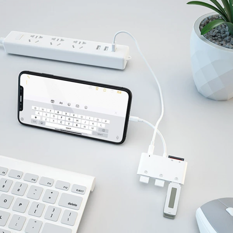 Ally İPhone Lightning To TfSd Card Reader Usb 3.Kamera Adaptörü-(5775)
