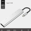 Ally Usb (Type-C to 7in1 Hdtv 2XUSB+PD) SD&TF Okuyucu Hub Adaptör Çoklayıcı-(5775)