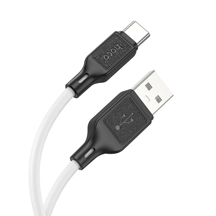 HOCO X90 USB to Type-C 3A Silikon Hızlı Şarj ve Data Kablosu-(5775)
