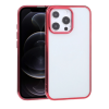 iPhone 13 Pro 6.1inç Lazer Kaplama Renkli Kenar Şeffaf Kılıf-(5775)
