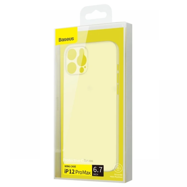 Baseus Wing Series iPhone 12 Pro Max 6.7inch Ultra İnce PP Kılıf-(5775)