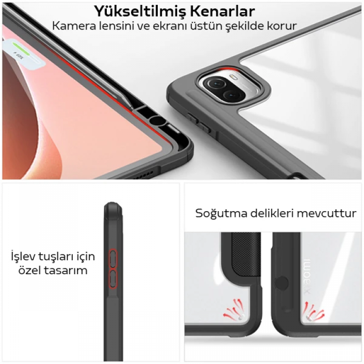 Dux Ducis Xiaomi Mi Pad 5 - 5 Pro Kılıf Kalem Bölmeli Toby Series-(5775)