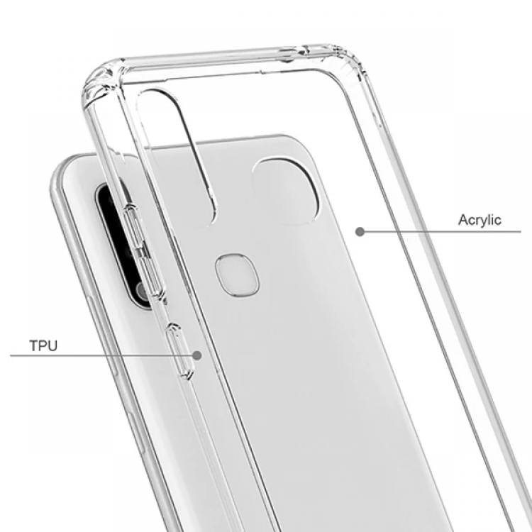 Ally SM Galaxy A70e Anti-Drop Darbe Emici Silikon kılıf Shockproof kılıf-(5775)