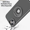 ALLY iPhone 14 Plus İçin Magsafe Uyumlu Yüzük Standlı Manyetik Silikon Kılıf-(5775)