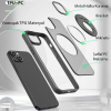 ALLY iPhone 14 Plus İçin Magsafe Uyumlu Yüzük Standlı Manyetik Silikon Kılıf-(5775)