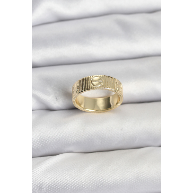 Gold Renk Model Kadın Yüzük 5886