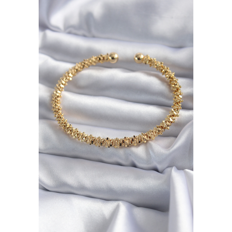 316L Çelik Gold Renk Kadın Bileklik 5886