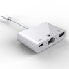 İPhone/İPad 3İN1 Ethernet RJ45 Ve Usb Kamera Adaptörü NK107-(5775)