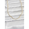 CM 14K Gold Renk Top Zincirli Model 60 cm Kadın Kolye 5886