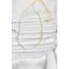 CM 14K Gold Renk Top Zincirli Model 60 cm Kadın Kolye 5886