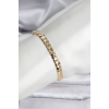 14K Gold Renk Kaplama Ezme Zincir Model Kadın Bileklik 5886
