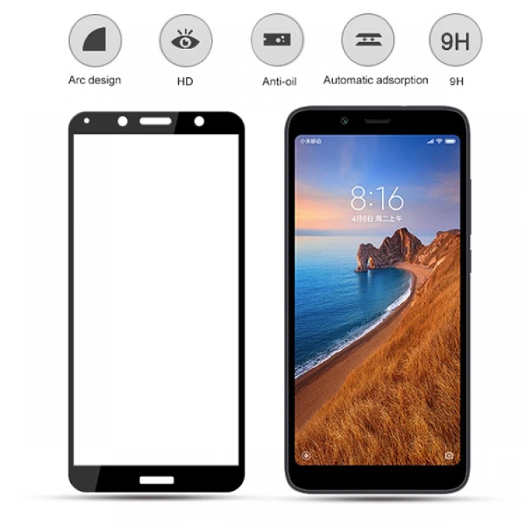 Xiaomi Redmi 7A 3D Full Kaplama Kırılmaz Cam Ekran Koruyucu-(5775)