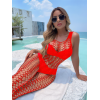 Seksi File Çorap - Ultra Esnek Büyük Beden - Kırmızı - Party Koleksiyonu