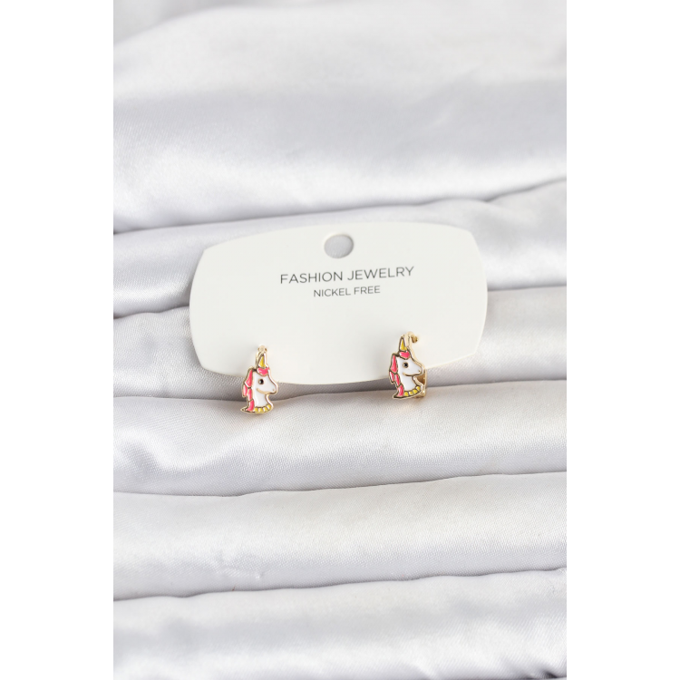 Pirinç Gold Renk Çocuk Küpe 5886