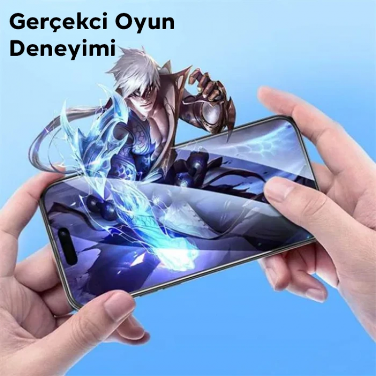HOCO Guardian Shield Series iPhone 15 Pro Max HD Tempered Kırılmaz Cam Ekran Koruyucu 10 Adet Set-(5775)