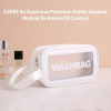 EZERE Su Geçirmez Premium Kalite Seyahat Makyaj Ve Kozmetik Çantası 3 Adet Set-(5775)