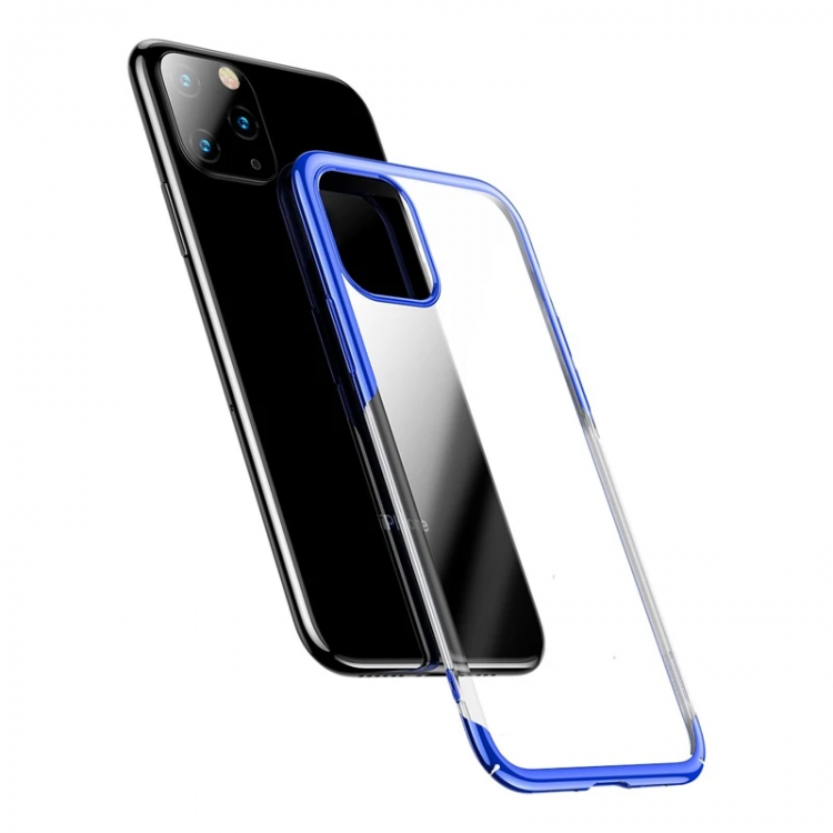 Baseus Glitter Case İPhone 11 Pro  Max 6.5  Şeffaf Lüx Silikon Kılıf-(5775)