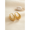 316L Çelik Gold Renk Halka Model Küpe 5886