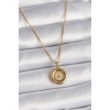 316L Çelik Gold Renk Zincir Gold Altın Model Kadın Kolye 5886