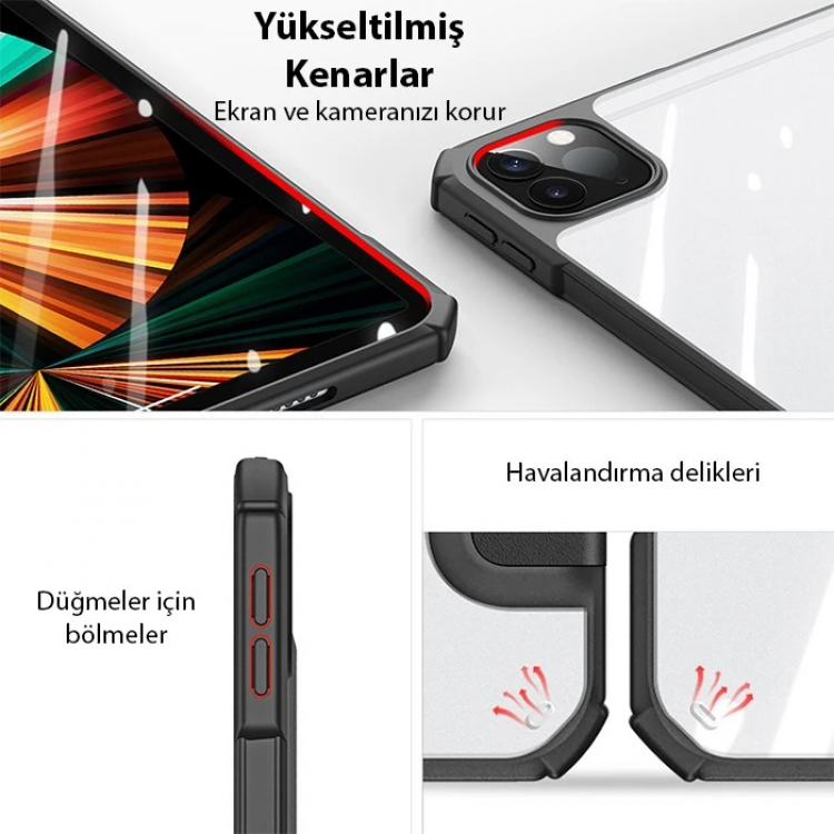 Dux Ducis iPad Pro 12.9 2022/2021/2020/2018 Kılıf Copa Series Uyku Modlu Kapaklı Kılıf-(5775)