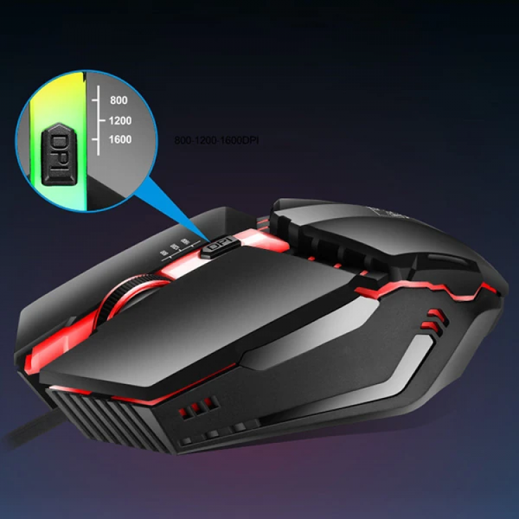 ALLY K3  Işıklı Kablolu Oyuncu- Gaming Mouse-(5775)