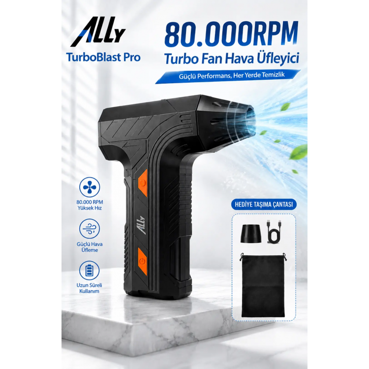 ALLY TurboBlast Pro Turbo Fan Hava Üfleyici 80000RPM-(5775)