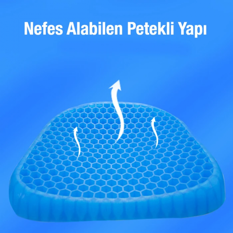 Ally Nefes Alabilen Kaymaz Yumuşak Ev Ofis ve Araba Koltuk Minderi-(5775)