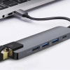 ALLY 5İN1  USB 3.1 Type C To HDMI 2xusb 3.0 RJ45 Ethernet Dönüştürücü Adaptör-(5775)