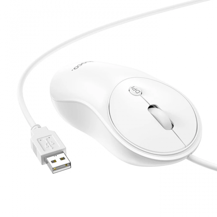 HOCO GM13 Bussines 1600DPI 4D Yüksek Hassasiyet Kablolu Optik Mouse-(5775)