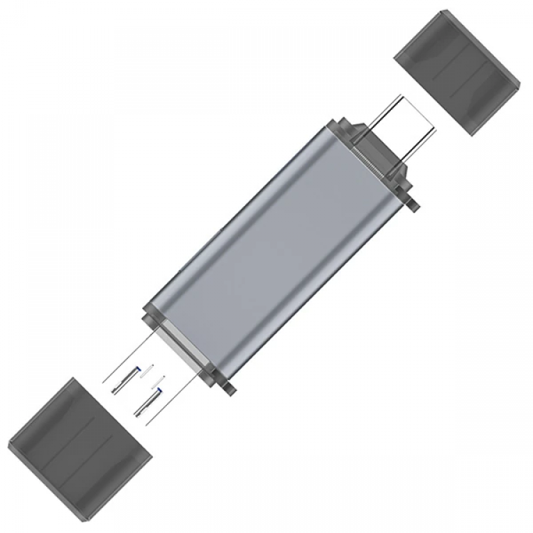 ALLY ADS-307 3 IN 1 USB + Micro USB + Type-c OTG Kart Okuyucu-(5775)