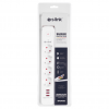 S-LINK SPG403U 4 Soket Akım Korumalı Priz 3xUSB 5V 2.4A 1.5Mt %100 Bakır 1.5mm Kablo 750 Joule (Beyaz)(1923)