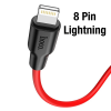 HOCO X21 Plus PD 20W Type-C to iPhone Lightning Silikon Hızlı Şarj ve Data Kablosu-(5775)